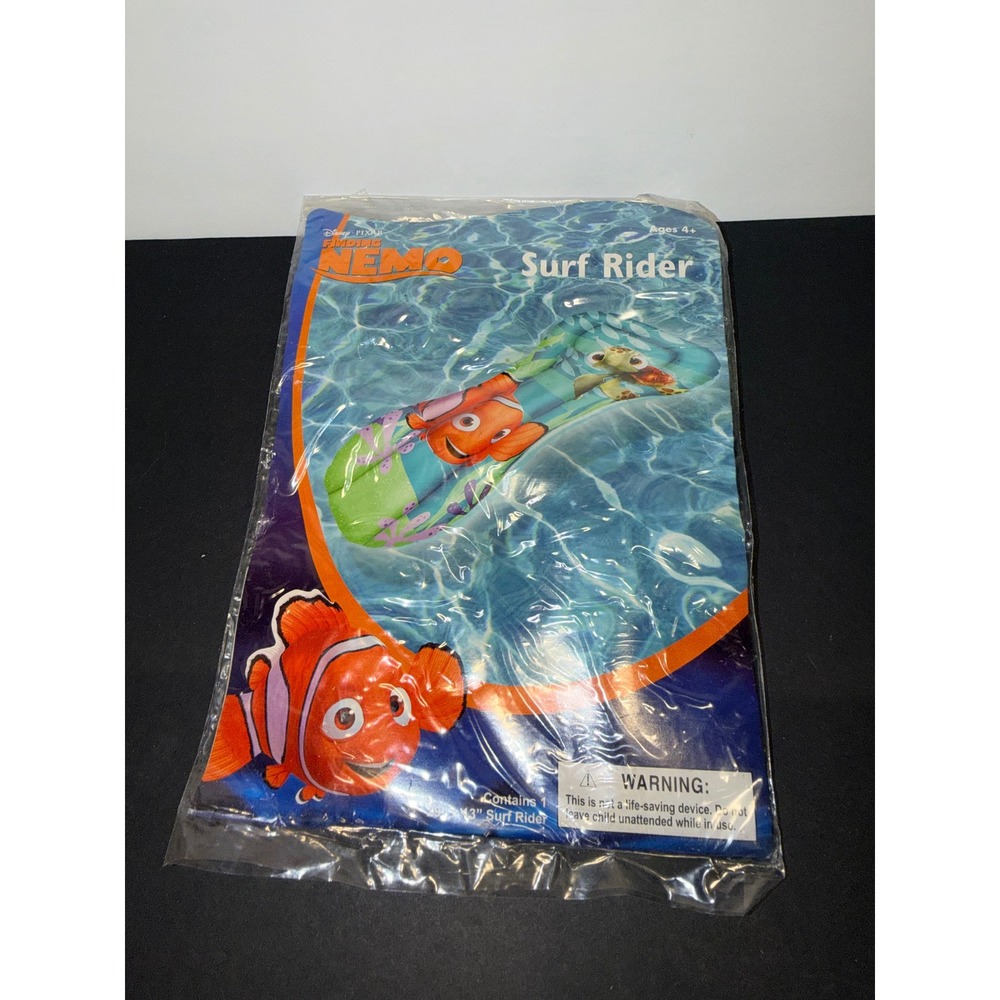 Disney Pixar Finding Nemo Surf Rider Inflatable Pool Float 43" Kids New 26595